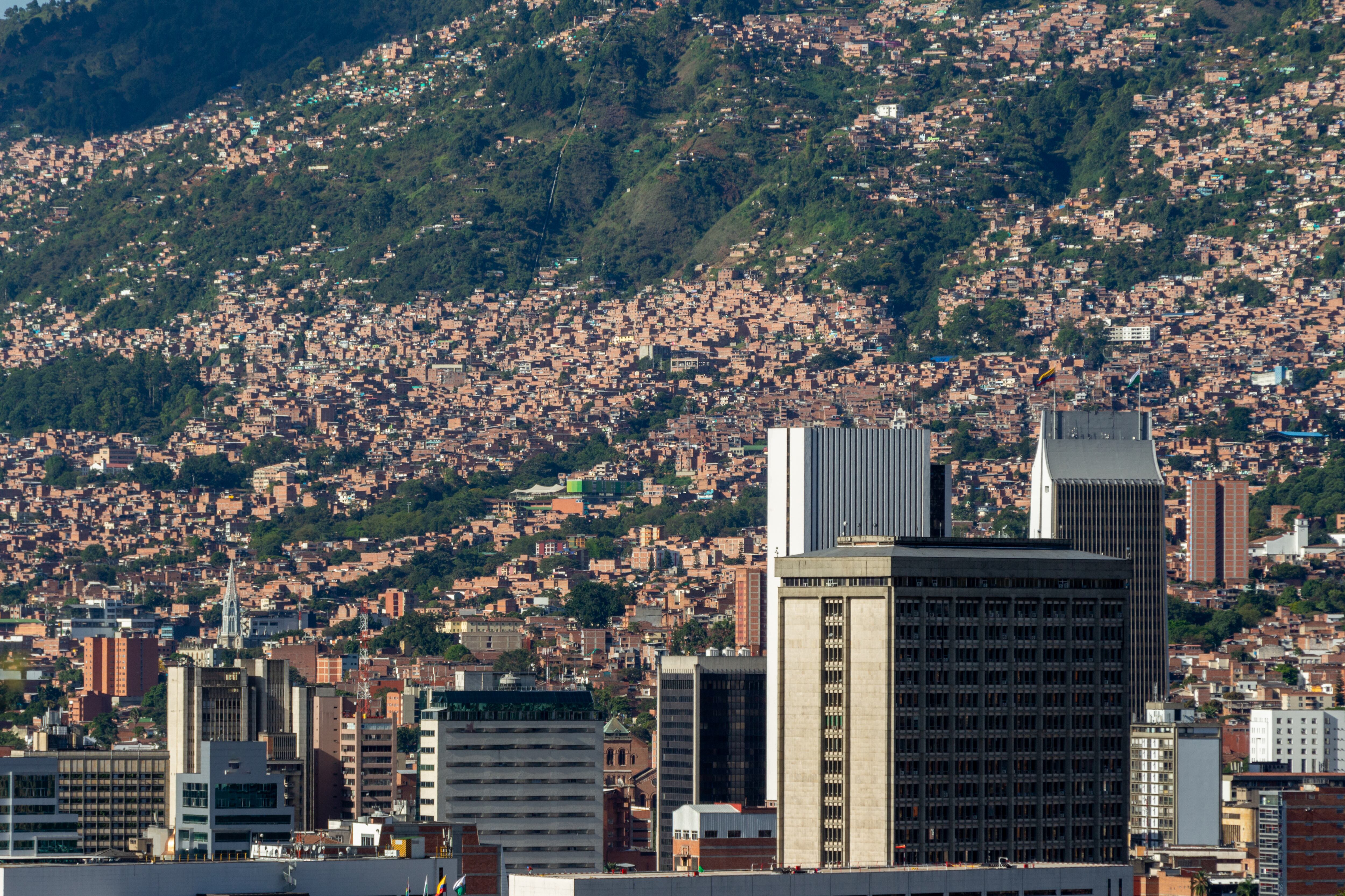 Vista de la ciudad de Medellín y de sus comunas (GettyImages)