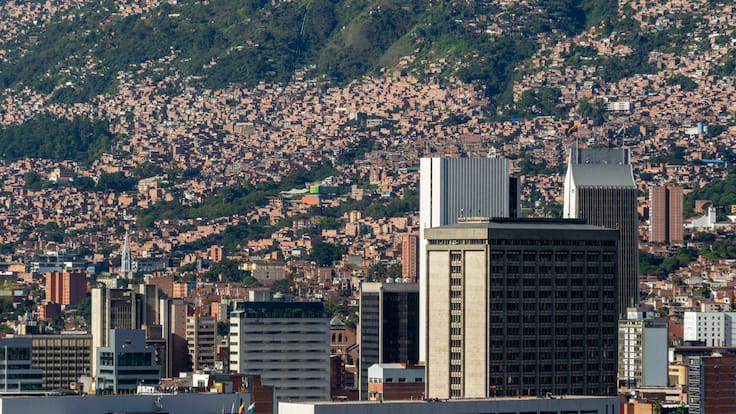 Vista de la ciudad de Medellín y de sus comunas (GettyImages)
