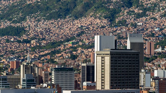 Vista de la ciudad de Medellín y de sus comunas (GettyImages)