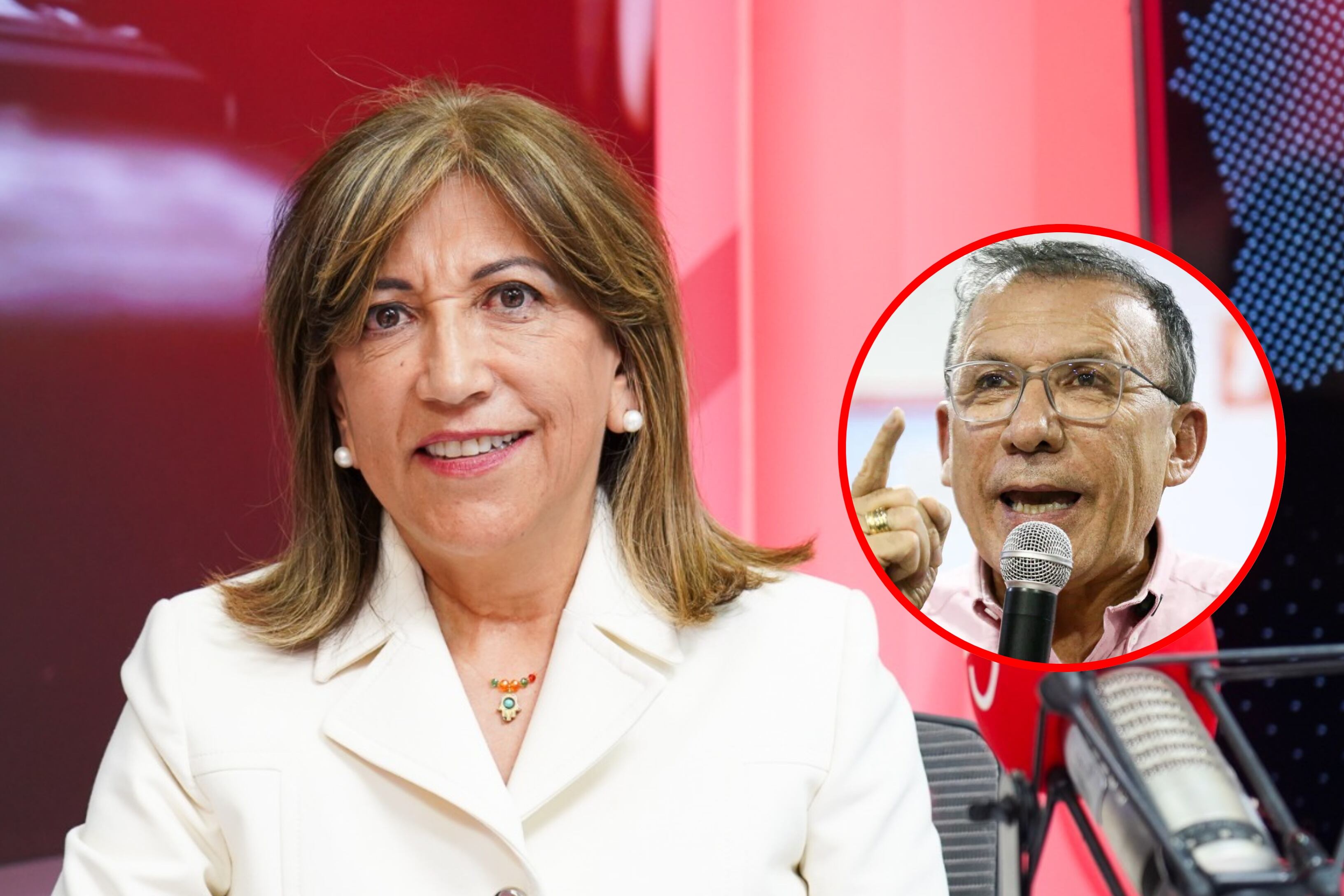 Martha Lucía Zamora y Roy Barreras