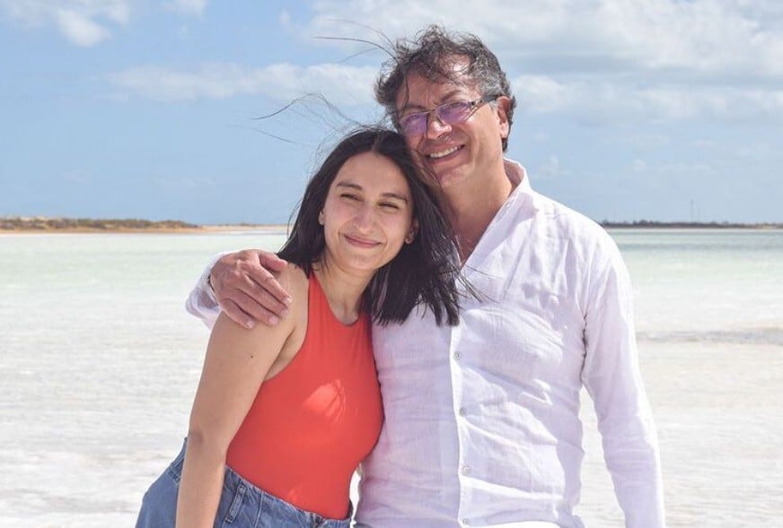 Laura Sarabia y Gustavo Petro. Foto: Colprensa