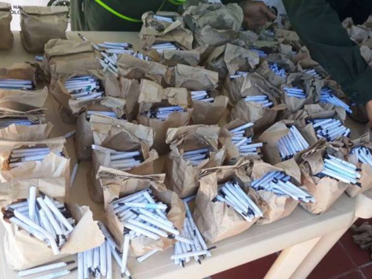 Siete mil totes fueron decomisados por la policía de Bolívar en Magangué