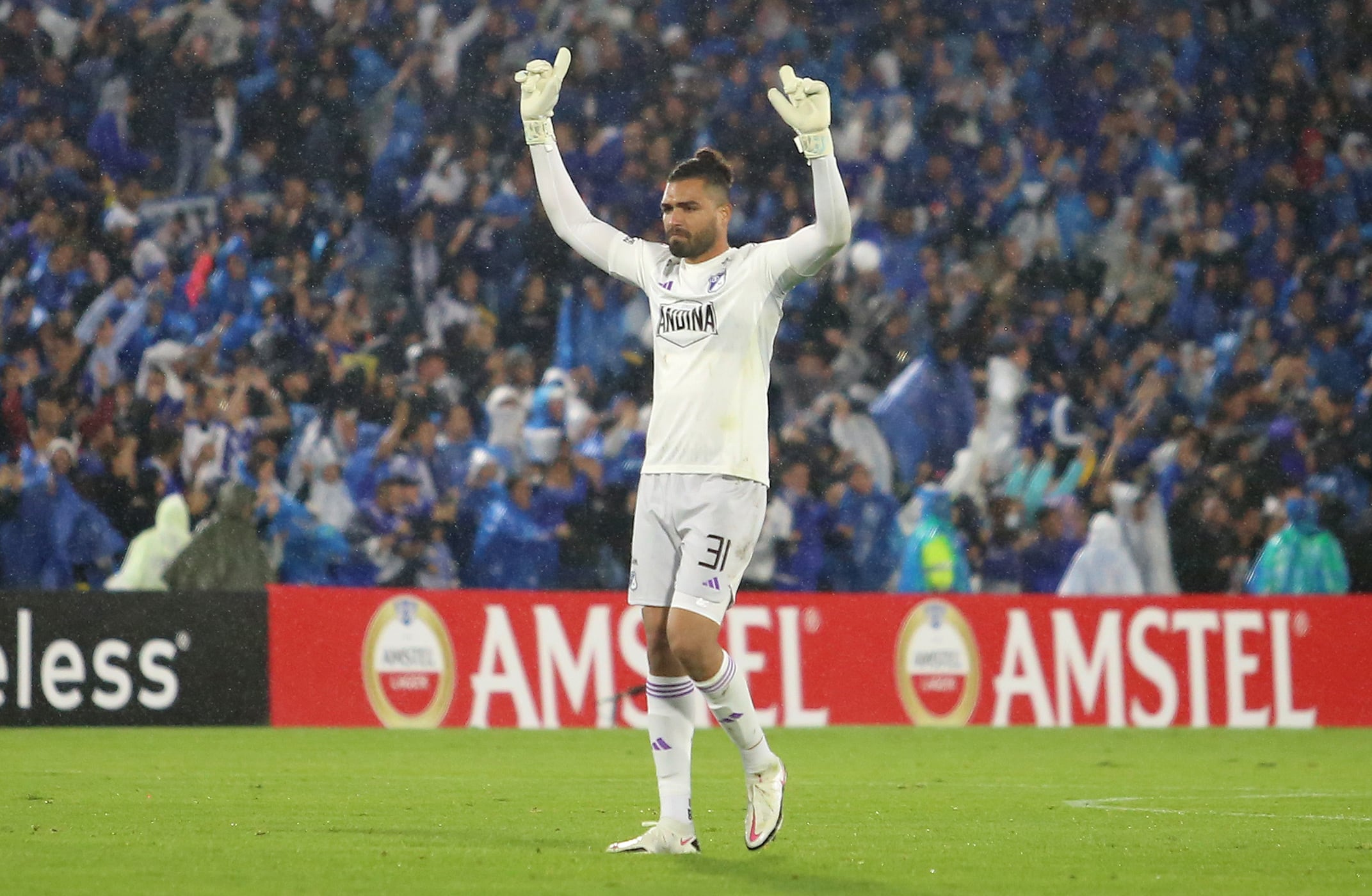 Alvaro Montero de Millonarios. (Photo by Felipe Mateus/Eurasia Sport Images/Getty Images)
