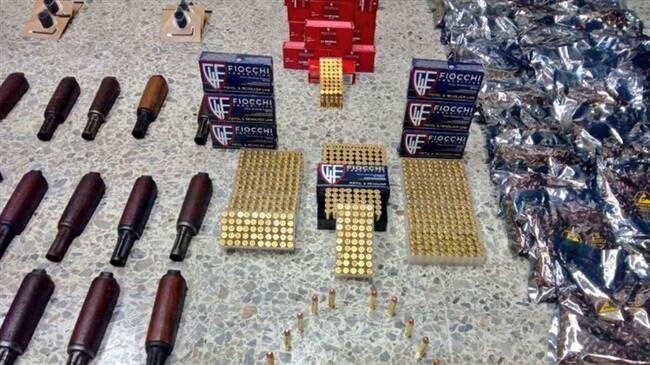 La Policial Fiscal y Aduanera halló 580 partes de armas de fuego de corto y largo alcance, además de 3.600 municiones de diferentes calibres. Foto: Ministerio de Defensa
