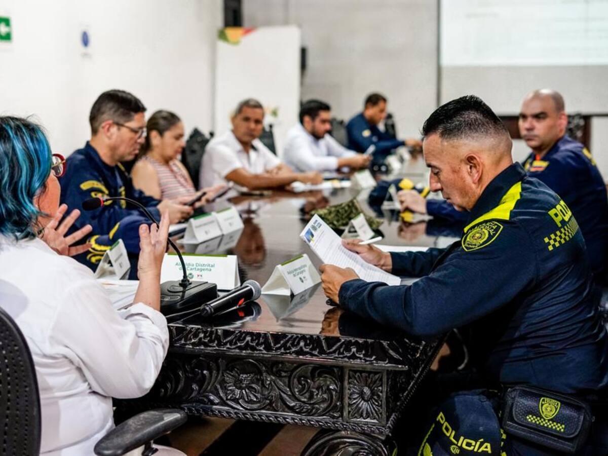 Consejo Distrital de Seguridad prepara operativos para Semana Santa en Cartagena