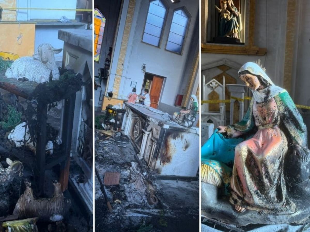 Iglesia tradicional de Pereira sufrió daños por incendio; piden ayuda para su reconstrucción