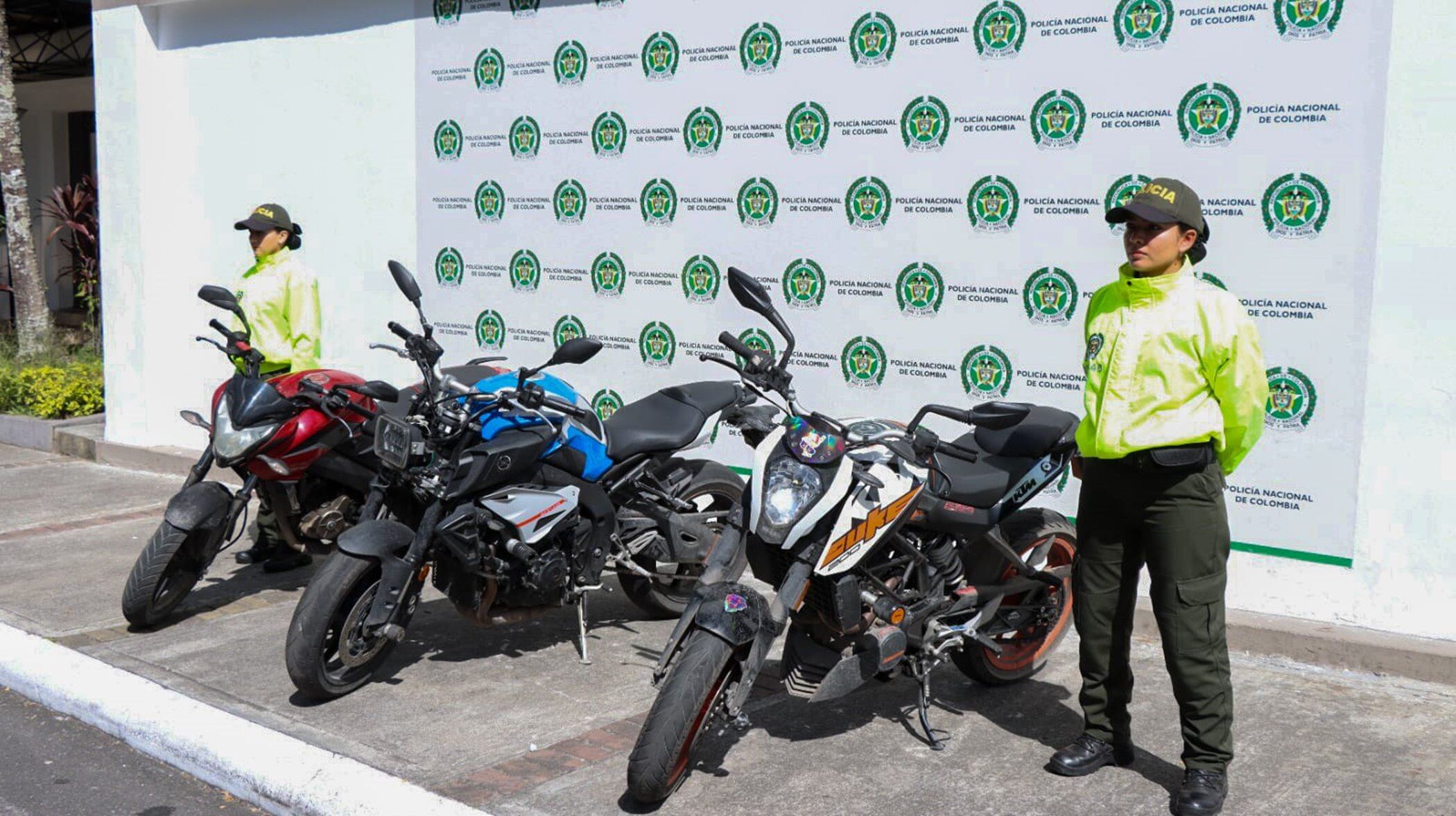 Motos robadas en Ibagué