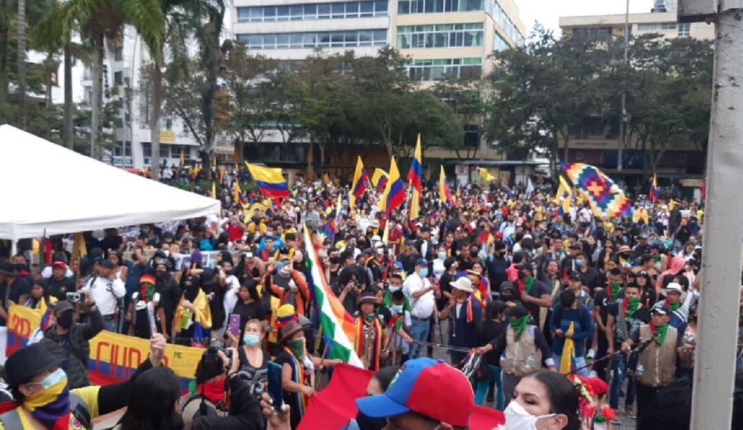 Plaza de Bolívar de Armenia será epicentro de manifestaciones en Armenia