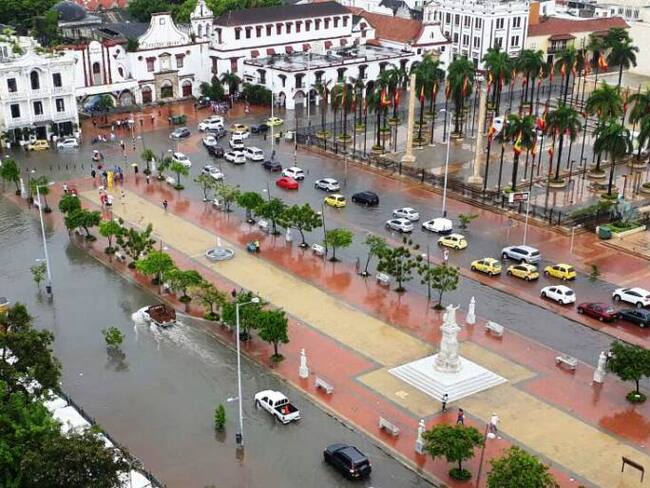 Lluvias en Cartagena han causado inundaciones y caos vehicular