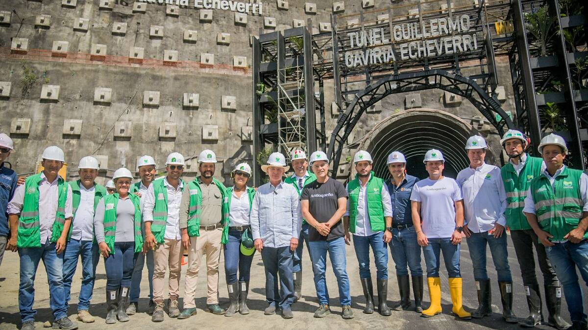 El Túnel Guillermo Gaviria Echeverri tiene una ejecución cercana al 90%