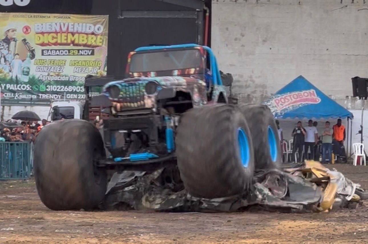 VIDEO | Monster Truck Popayán: vehículo pierde control y deja varios heridos y muertos
