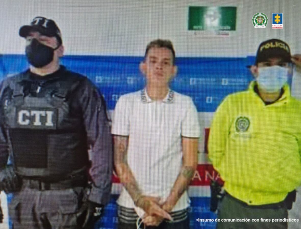 Mario Andrés Castillo Montañez, alias "Tatuajes". / Foto: Fiscalía.