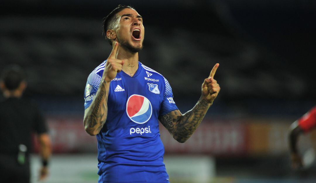 Cristian Arango registra ocho goles marcados con Millonarios en el presente campeonato.