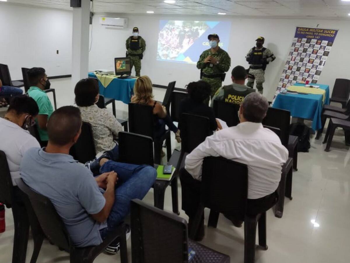 Fortalecen estrategias contra la extorsión en el Golfo de Morrosquillo