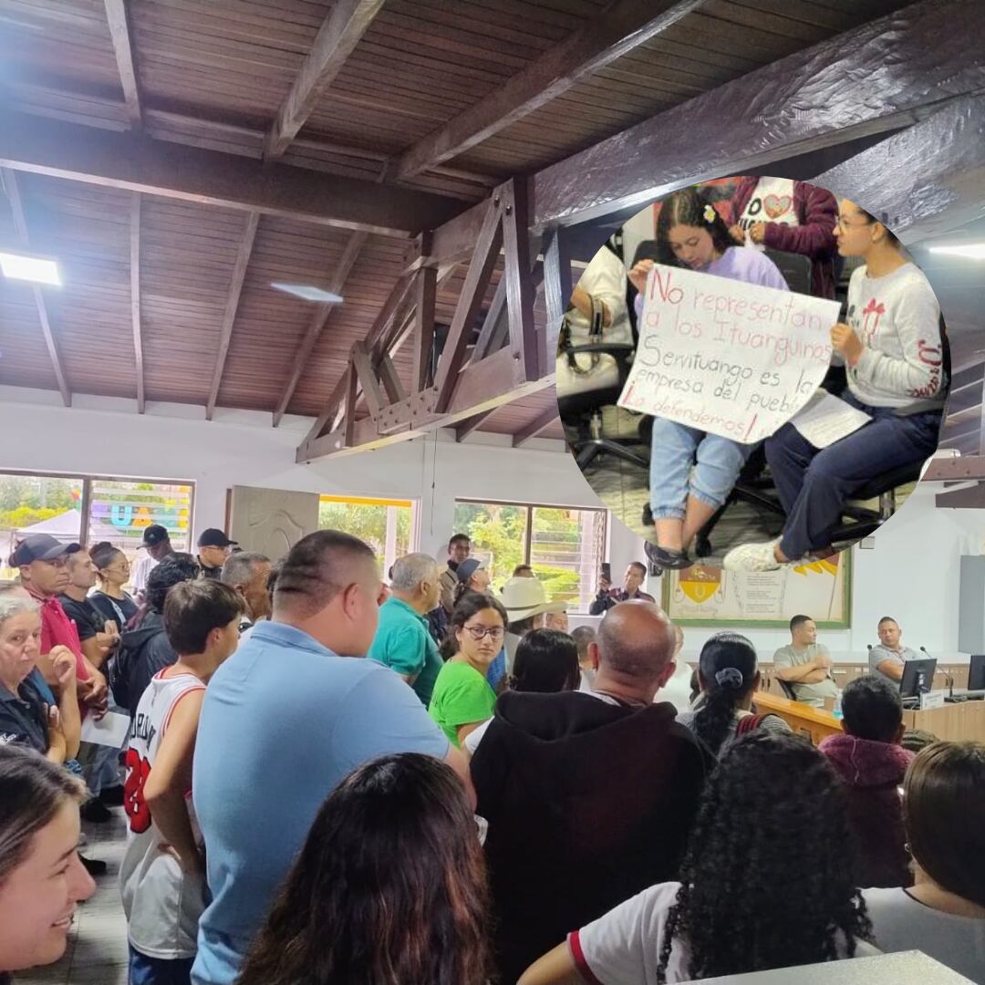 Protesta comunidda de Ituango - fotos cortesía