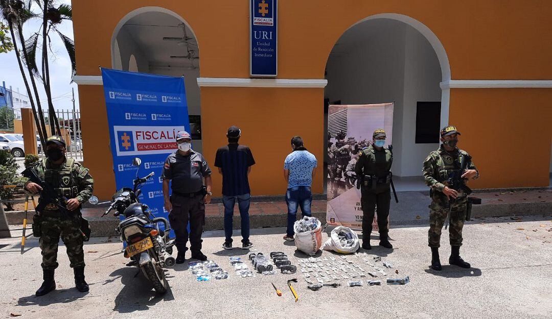Capturas realizadas por la Policía y el Ejército en Montería.