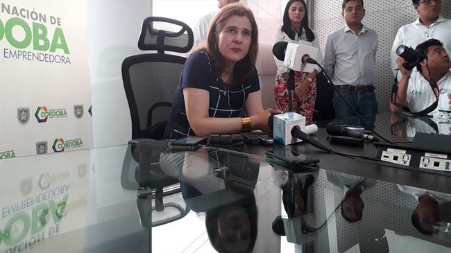 Sandra Patricia Devia Ruiz, gobernadora encargada de Córdoba. Foto: La Wcon Julio Sánchez Cristo