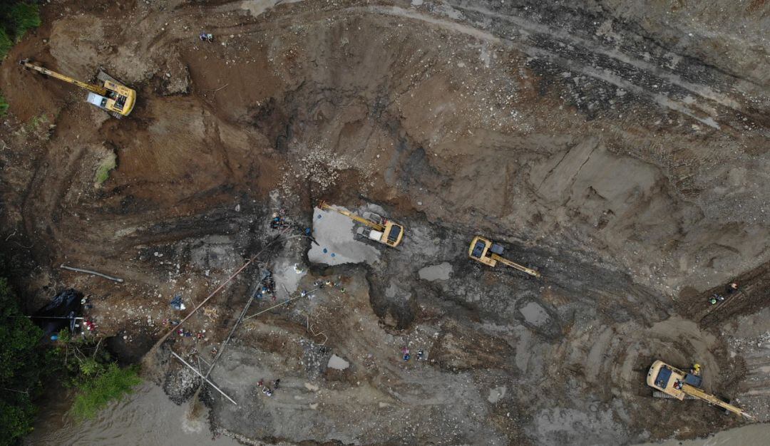 Proceso de rescate de los mineros en Neira