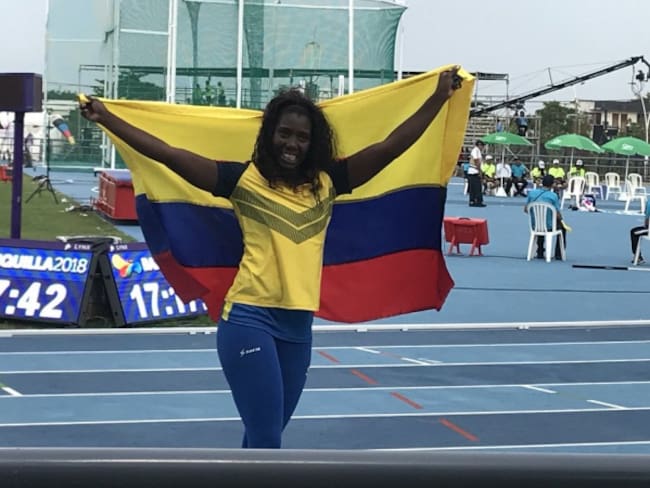 María Lucelly Murillo gana Oro en el lanzamiento de jabalina