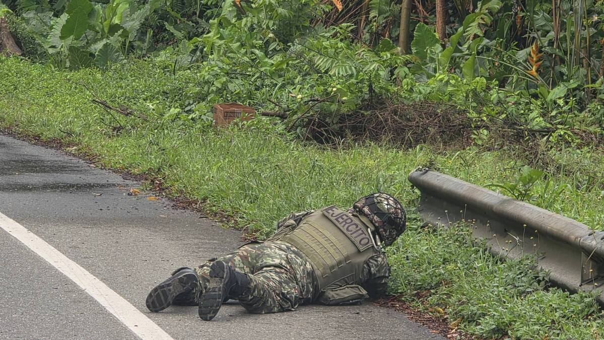 Ejército destruyó una carga explosiva del ELN en Valdivia, vía hacia la Costa Caribe
