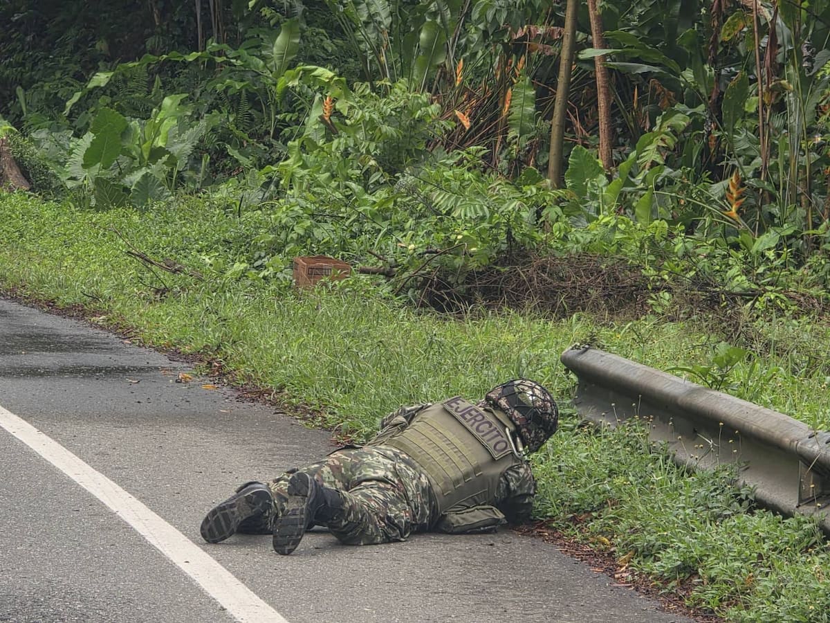 Ejército destruyó una carga explosiva del ELN en Valdivia, vía hacia la Costa Caribe