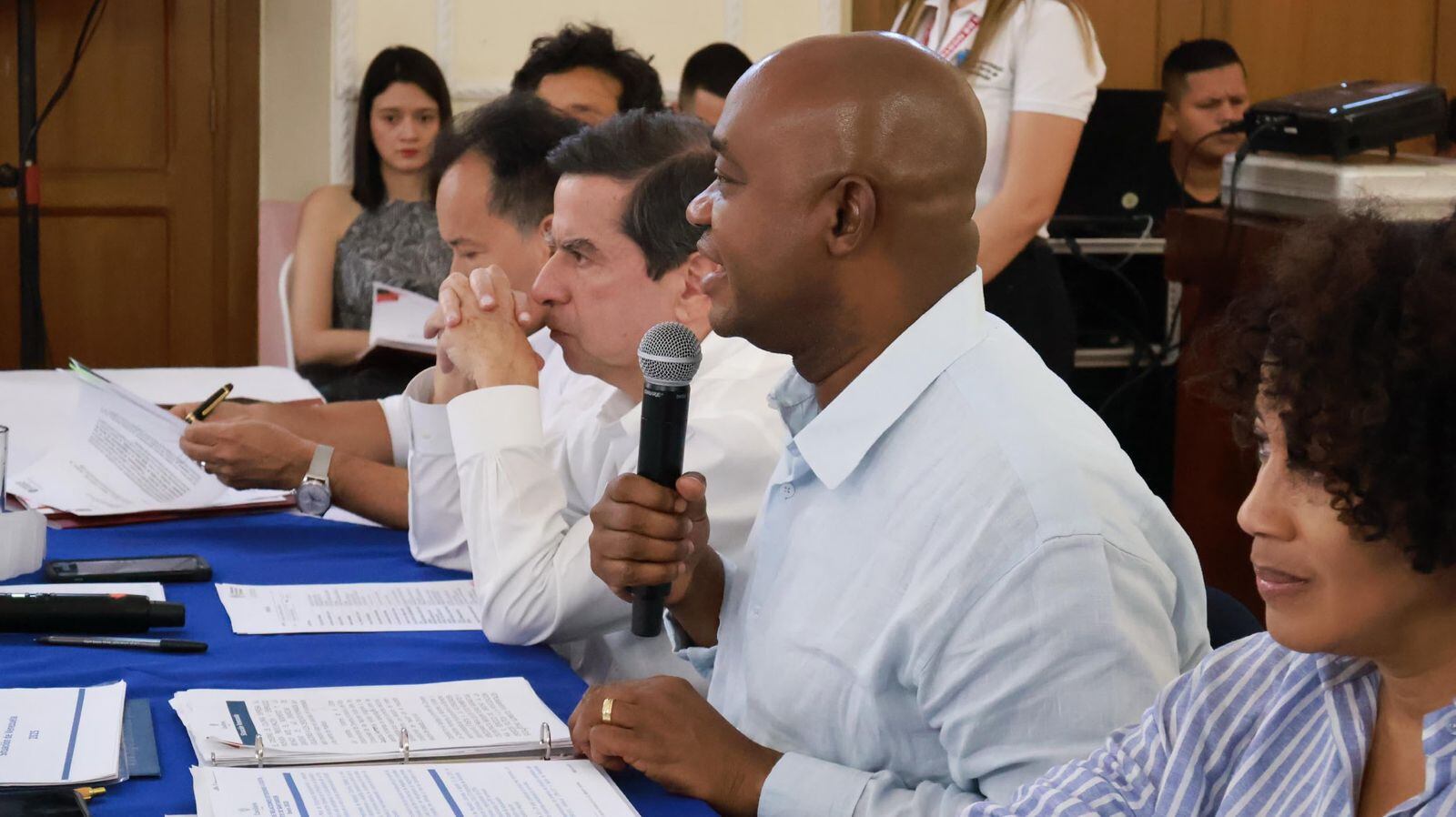 Canciller Luis Gilberto Murillo y MinInterior, Juan Fernando Cristo, lideran Consejo de Gobierno Fronterizo en la ciudad de Cúcuta. Foto: (MinInterior)