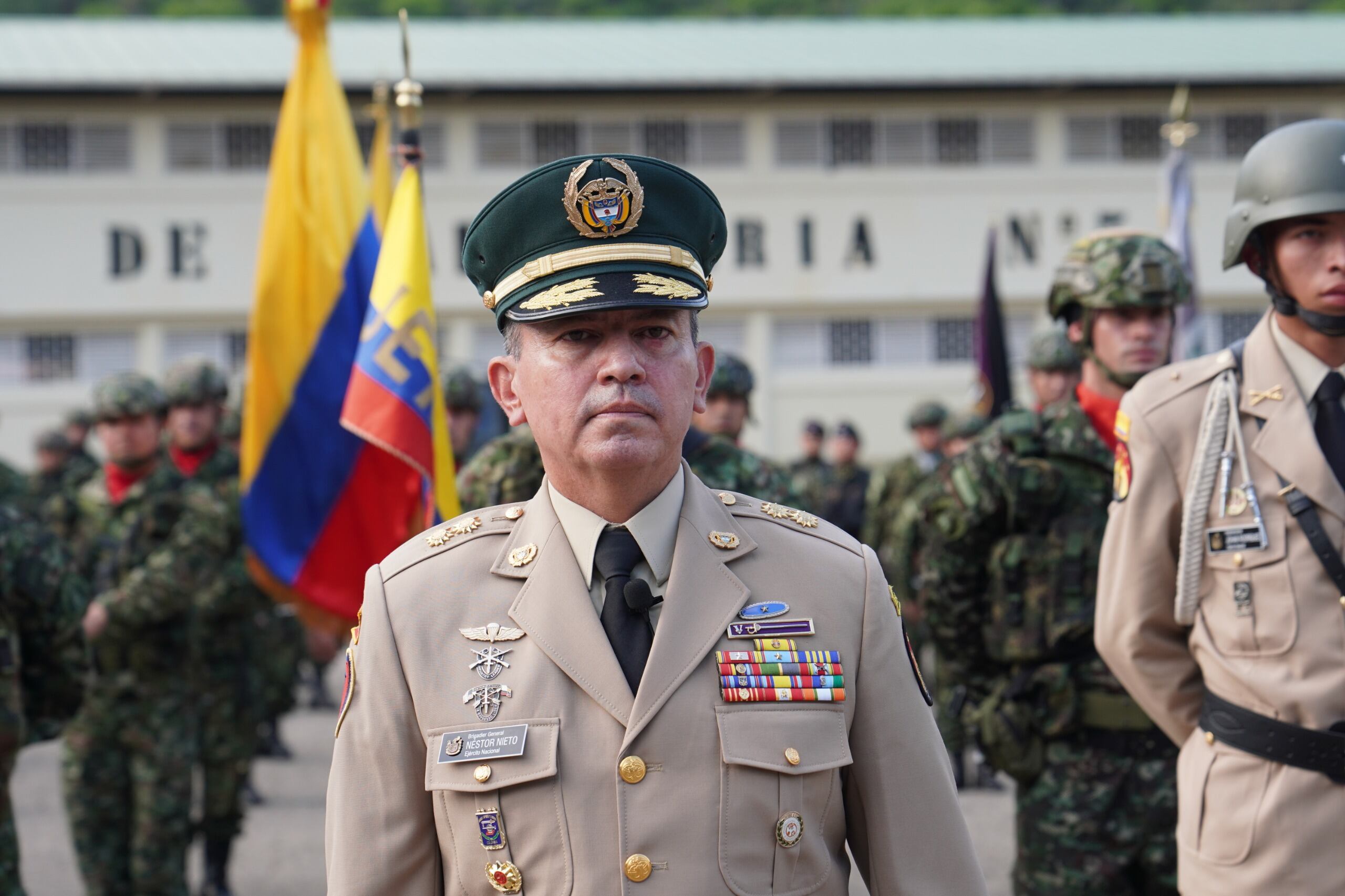 Brigadier General Néstor Fabián Nieto asumió el mando de la Trigésima Brigada. / Ejército Nacional.