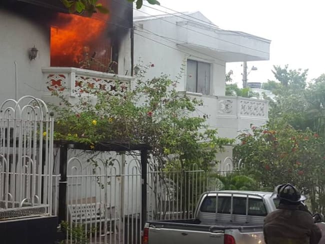 Incendio en una vivienda familiar del sur de Cartagena