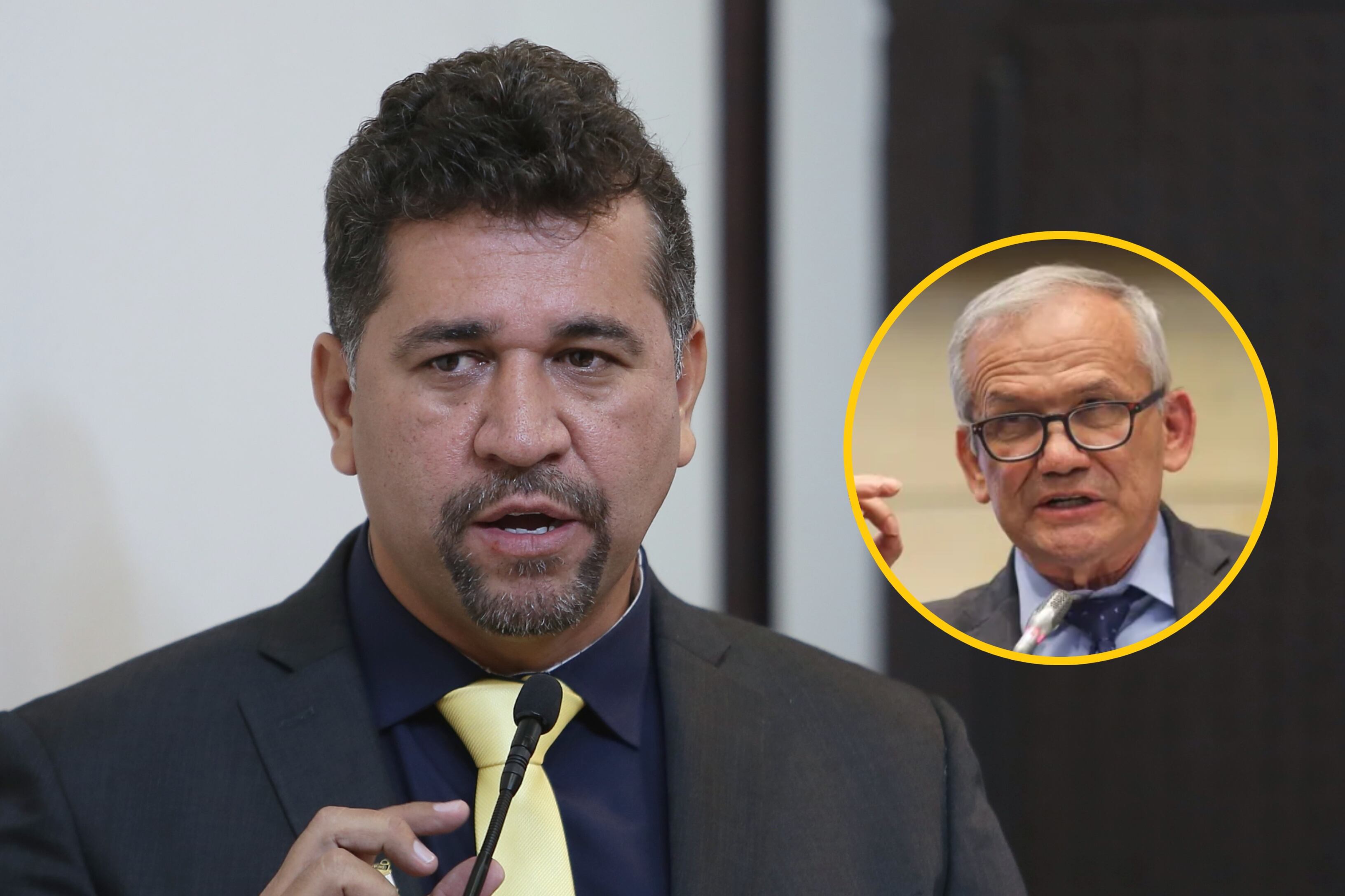 León Fredy Muñoz y Carlos Ramón González. Foto: Colprensa