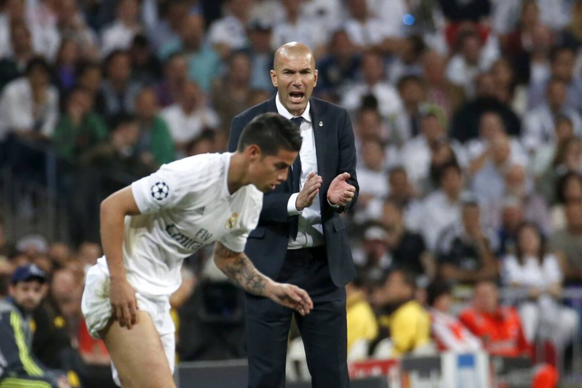 James ingresó al campo de juego al minuto 67 en lugar de Isco