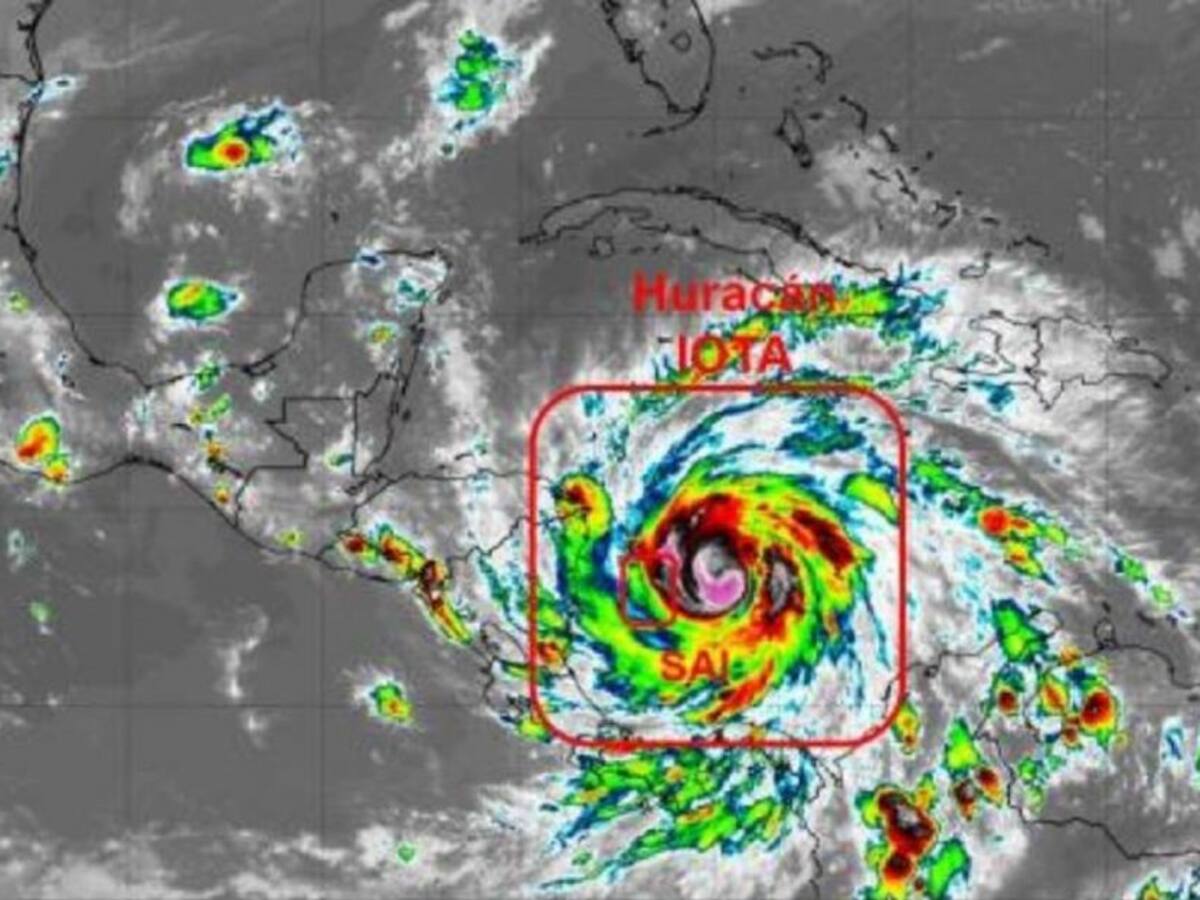 Huracán IOTA es categoría dos: Dimar