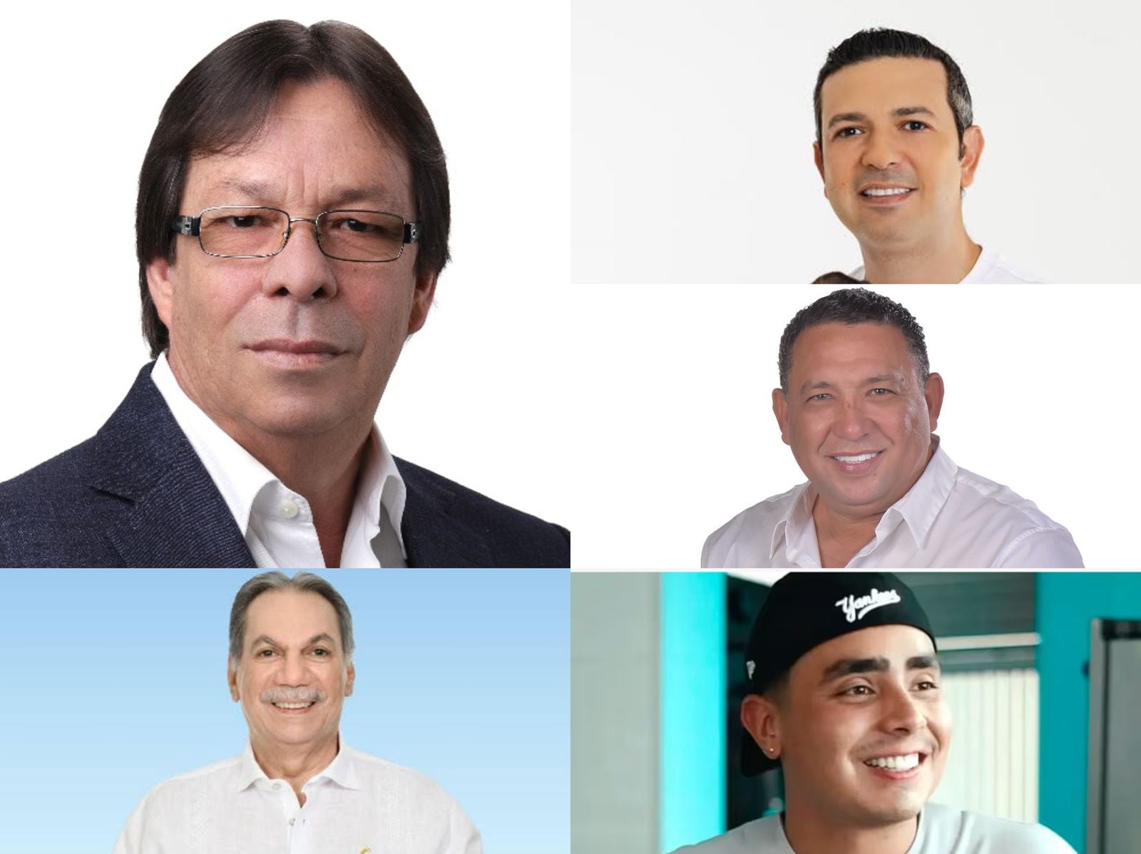 Foto: collage de candidatos.