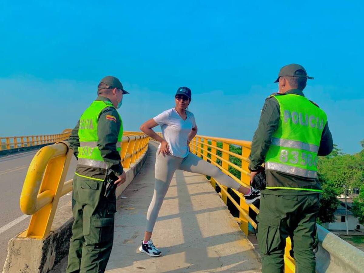 Refuerzan la seguridad de deportistas en vías del sur del Magdalena
