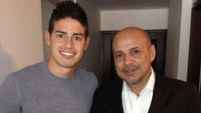 James Rodríguez y Juan Carlos Restrepo / Foto: Twitter