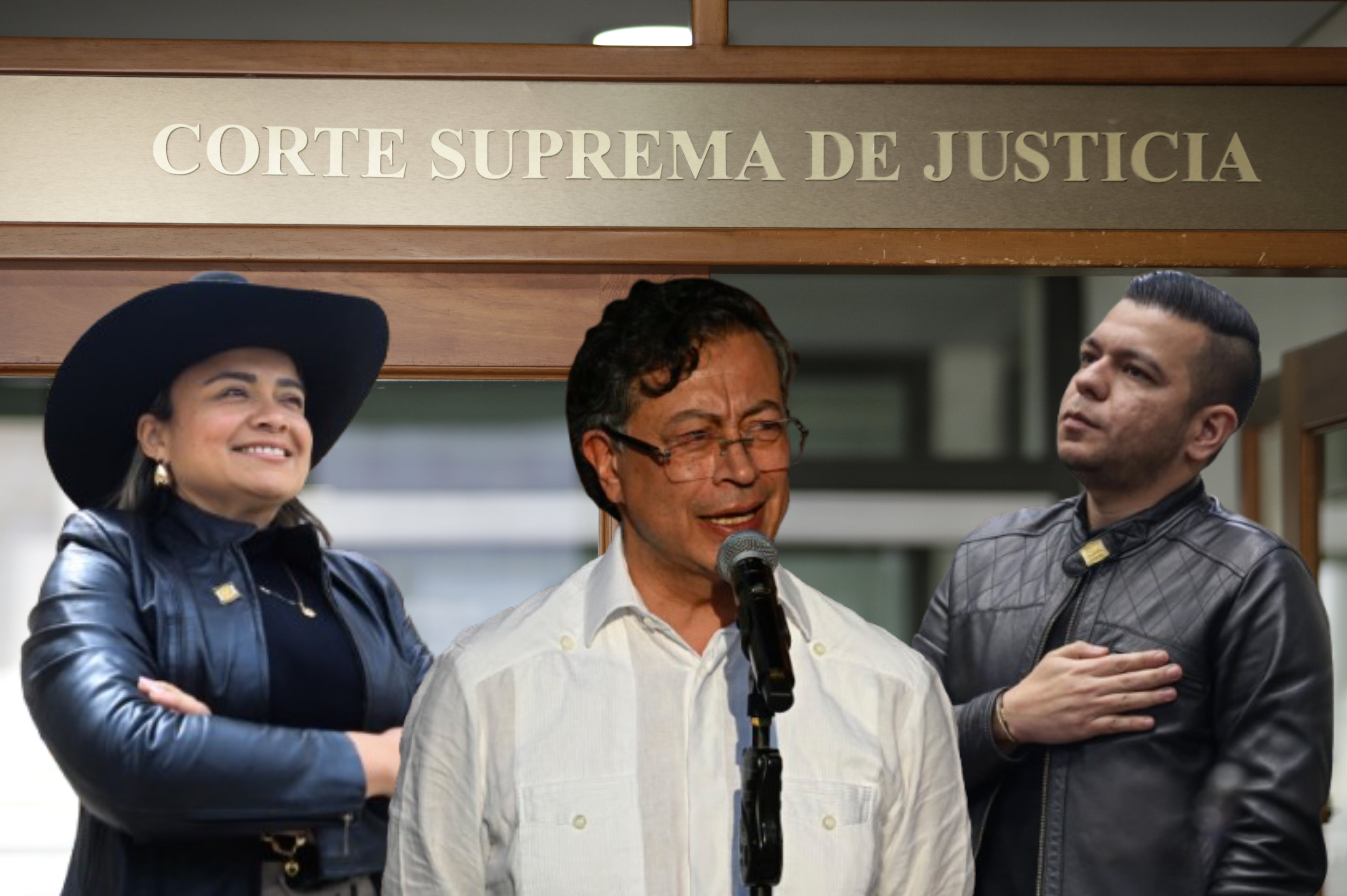 Imagen de referencia. Corte Suprema de Justicia - Lina Garrido - Jota Pe Hernández: Colprensa / Gustavo Petro: Getty Images.