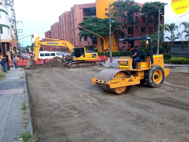Las obras se ejecutan detrás del centro comercial Multicentro