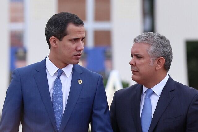 Juan Guaidó e Iván Duque. Foto: Colprensa.