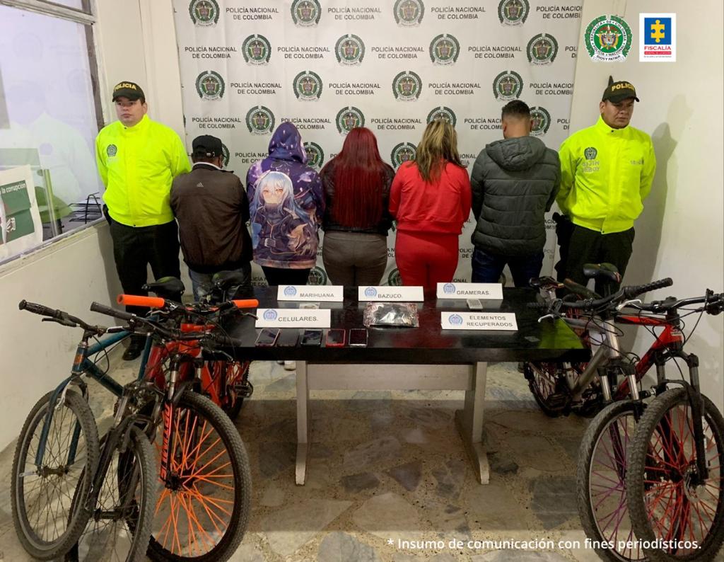 Capturan a ‘Los Rider’ / Cortesía: Fiscalía Seccional Boyacá
