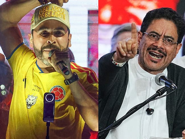 Abelardo de la Espriella e Iván Cepeda. Fotos: (Photo by Lucas Aguayo Araos/Anadolu via Getty Images) / (Photo by Andres Rot/Getty Images)