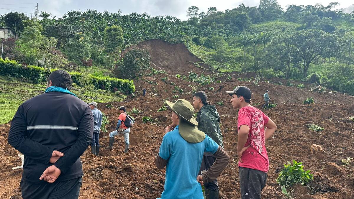 Un hombre murió al caerle un alud de tierra en Andes, Antioquia