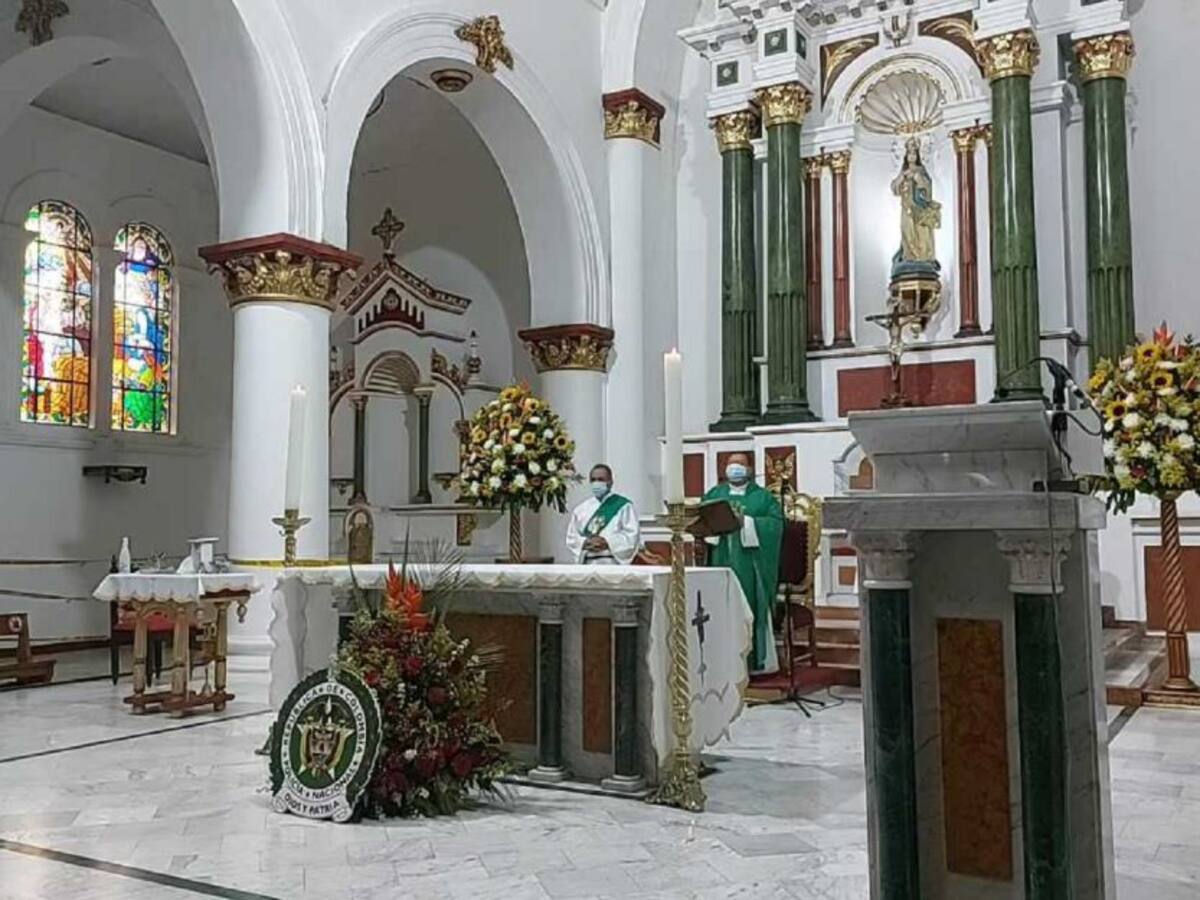 Con una eucaristía rechazaron actos de violencia contra la policía, Ibagué