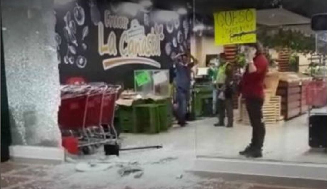 Fachada del establecimiento tras lo ocurrido