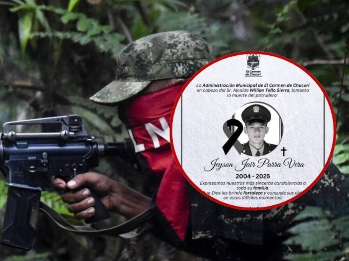 Patrullero asesinado con un francotirador mientras bajaba una bandera del ELN, era santandereano