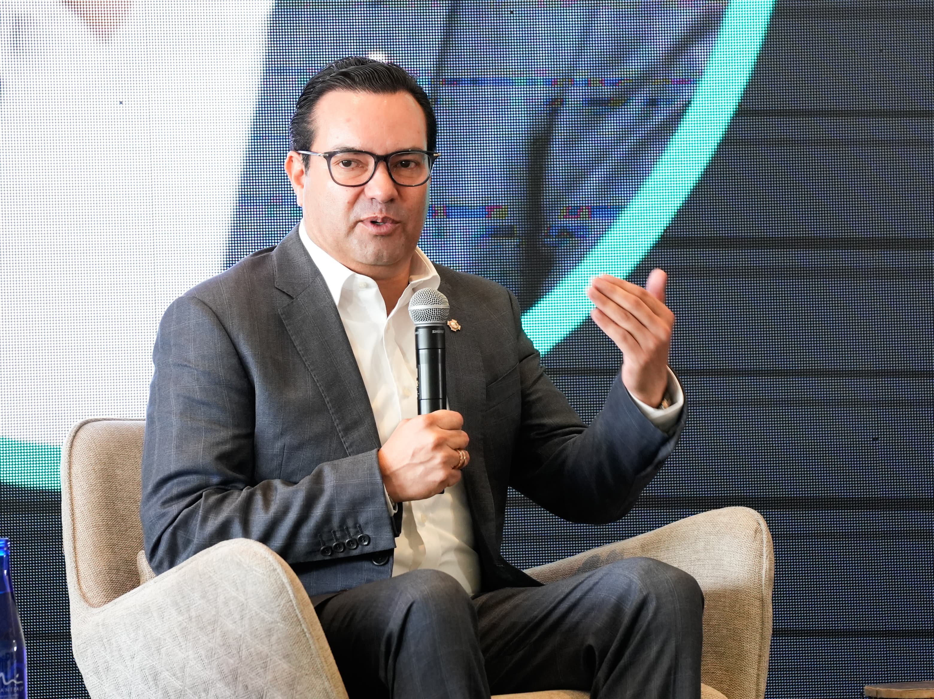 Didier Tavera, director ejecutivo de la Federación Nacional de Departamentos durante el foro 'Visión 2025' de Prisa Media