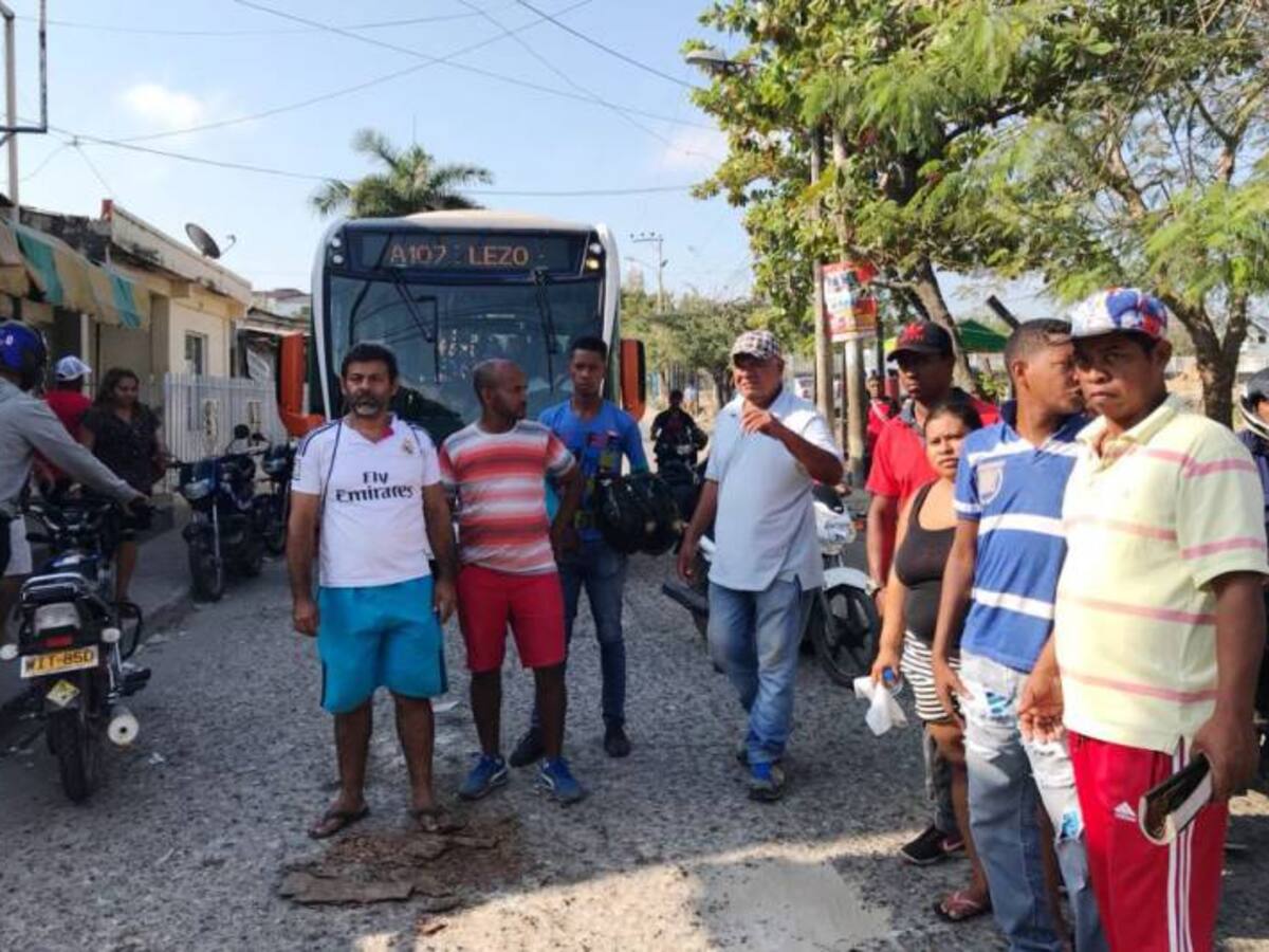 Protestas en el sur de Cartagena por falta de transporte público