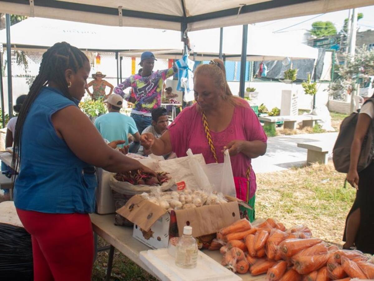 Mercados campesinos en San José Obrero y 20 de Julio tuvieron éxito en ventas