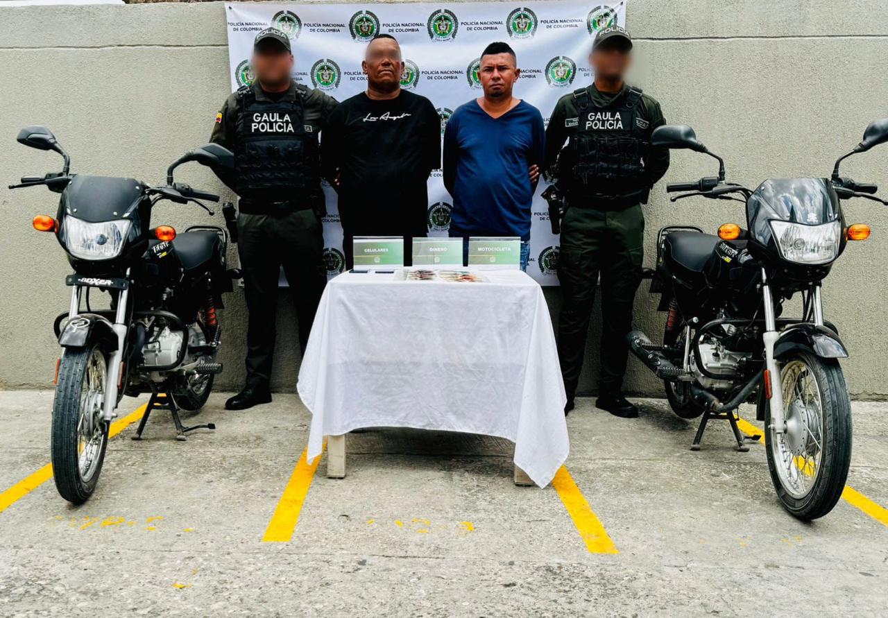 Caen presuntos extorsionistas en Sincelejo
