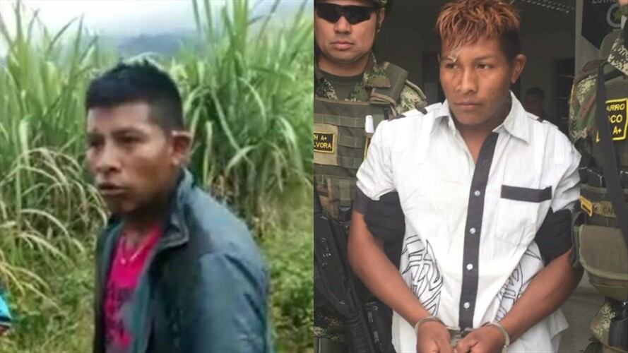 José Bolívar Pilcué Quilcué había pintado el color de su cabello y cambiado su forma de vestir para evadir a las autoridades. Foto: Ejército