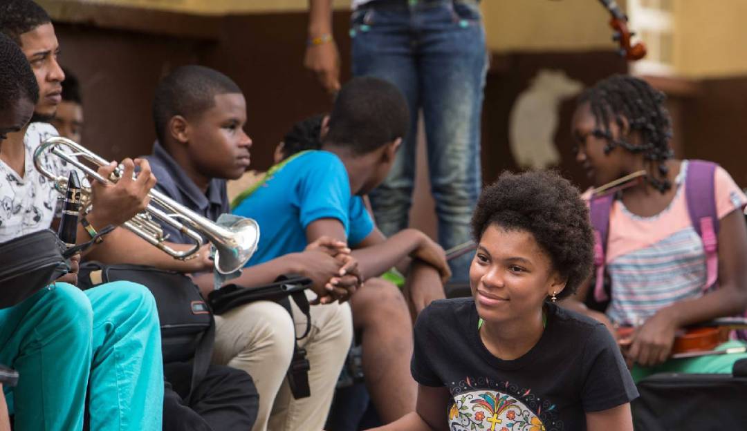 Estudiantes de música de viento