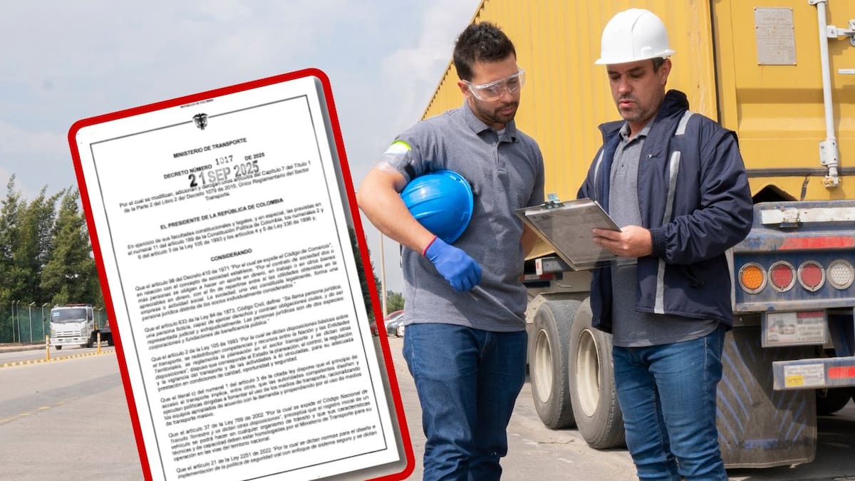 Atención transportadores: nuevas tarifas mínimas de pago, según Decreto 1017 de Mintransporte